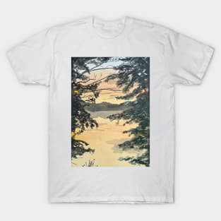 Sunrise Over The Lake T-Shirt